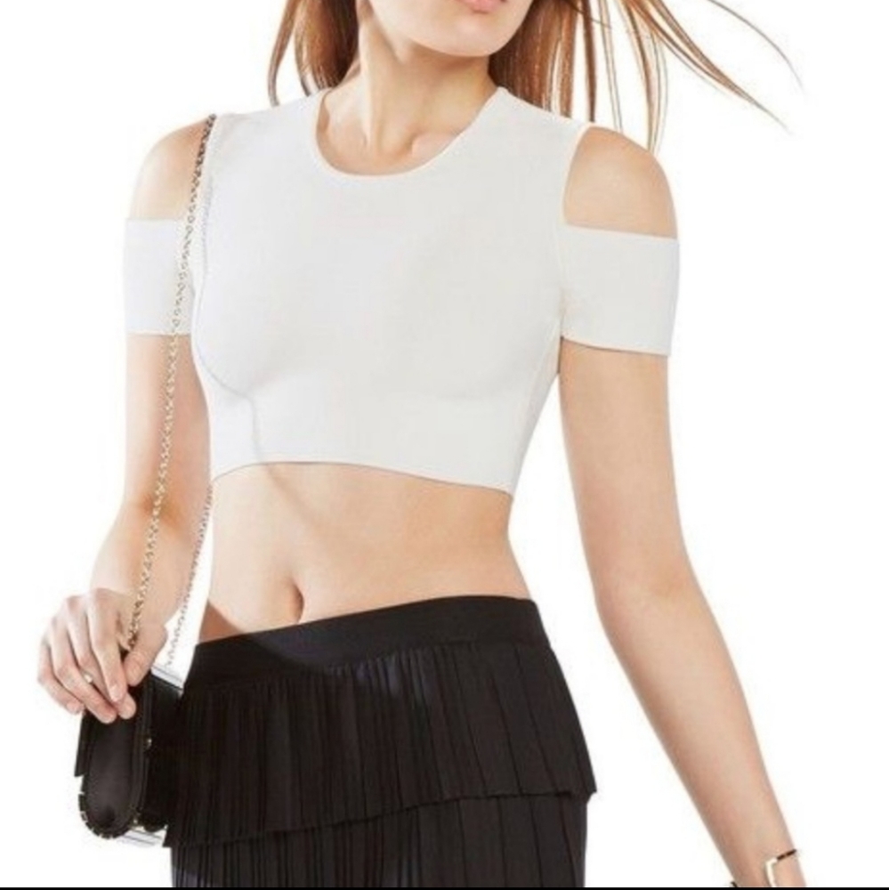 NWT BCBGMAXAZRIA Miles Crop Top